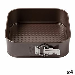 Molde Desmontable Pyrex Asimetria Cuadrado Negro Metal (4 Unidades) Precio: 77.50000027. SKU: S2707100