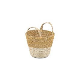 Inde Cesta Cónica Seagrass con Asas 25.9 x 28.2 x 24.7 cm