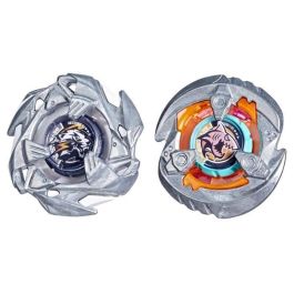 Hasbro HASG1686ES0 - Beyblade X Pack Doble: Gill Shark 4-70O y Pearl Tiger 3-60U, Trompos de Combate para 8+ Años