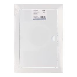 Edm Tapa de registro empotrable rectangular acero 20x30cm blanca
