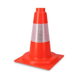 Cono de señalización naranja polipropileno 30cm reflex