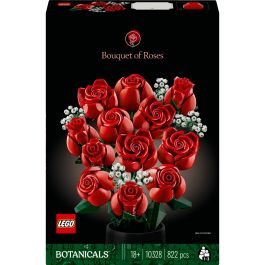 LEGO Icons Ramo de Rosas 10328 - Colección Botanicals para Adultos, Juego de Construcción con 822 Piezas