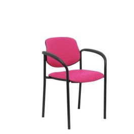 Silla Piqueras Y Crespo Villalgordo Confidente Brazos Fijos Chasis Negro Asiento Y Respaldo Tapizados Similpiel Rosa Precio: 157.49999969. SKU: B1EECG78QV