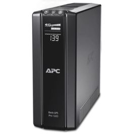 APC BR1500G-FR Inversor Back UPS Pro 1500VA / 865W con 6 tomas, Gigabit Ethernet, Pantalla LCD y protección.