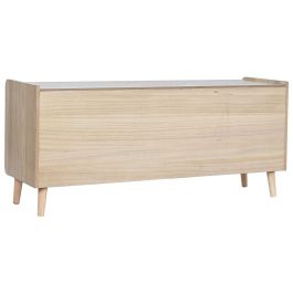 Mueble de TV Home ESPRIT Natural Ratán Madera de Paulonia 120 x 35 x 54 cm