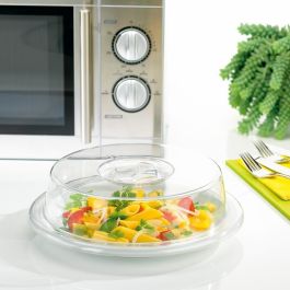Emsa 483260000 Cubierta para Microondas, 26 cm, Transparente, Micro Family
