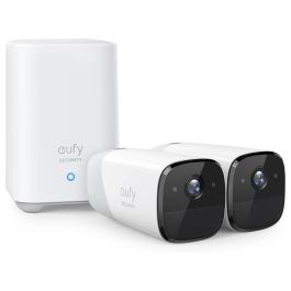 EUFY EufyCam 2 Pro (2+1) Cámara Vigilancia IP 2K, Interior y Exterior IP67, 365 Días Batería, Compatible HomeKit/Alexa/Google, Sin Tarifa Mensual, Pack 2 Cámaras