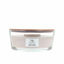 Woodwick Vela Vanilla & Salt Sea 453,6 g - Mecha de Madera Natural