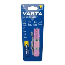 Varta 16617101421 Minilinterna de Aluminio Rosa Lipstick Light 1xAA