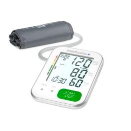 Medisana BU 570 Tensiómetro Conectado Bluetooth - Detección Arritmias, Pantalla Grande Dígito XXL, Diseño Delgado, 240 Memorias