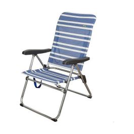 Silla playa plegable aluminio mykonos 5 posiciones 61x63x93 cm con asa. Precio: 44.5000006. SKU: B14RNV98SP