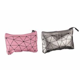 Neceser Rectangular Peq Surt Plata Rosa Berilo 12X2CM (24 Unidades) Neceser Rectangular Peq Surt Plata Rosa Berilo 12X2CM (24 Unidades)