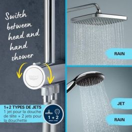 Columna de ducha con desviador manual - Ahorro de agua - GROHE Vitalio Comfort 250 - Cromo - 26986001 Columna de ducha con desviador manual - Ahorro de agua - GROHE Vitalio Comfort 250 - Cromo - 26986001