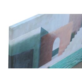 DKD Home Decor Cuadro Boho 70 x 50 x 1.8 cm Verde Menta Terracota Lienzo Mdf (3 Unidades)