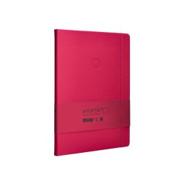 Cuaderno Con Gomilla Antartik Notes Tapa Dura A4 Hojas Puntos Burdeos 100 Hojas 80 gr Fsc