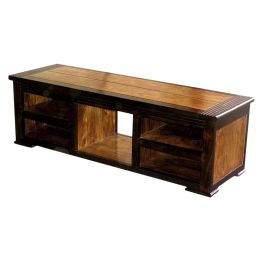 DKD Home Decor Mueble TV Marron Oscuro 45 x 140 x 45 cm
