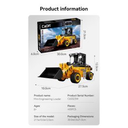 Cada Pala Cargadora 403 Pzas C65023W Juguete de Construcción para Niños +8 Años