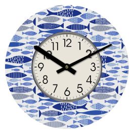 Reloj de Pared Versa Madera Peces 4 x 30 x 30 cm Reloj de Pared Versa Madera Peces 4 x 30 x 30 cm