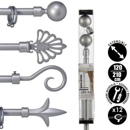 Barra Cortina Plata 120 210Cm Surtidos Pun Giftdecor (8 Unidades) Barra Cortina Plata 120 210Cm Surtidos Pun Giftdecor (8 Unidades)