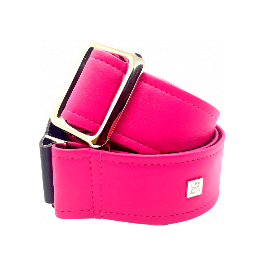 GETM Correa Guitarra/Bajo Fly Pink - Polipiel, Nailon y Piel Ajustable hasta 165cm
