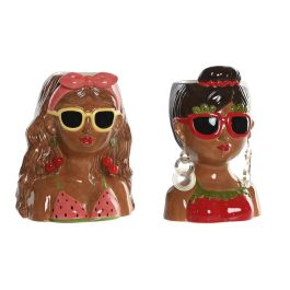 Macetero Tropical DKD Home Decor Multicolor 14 x 25 x 22 cm (4 Unidades) Precio: 110.69000019. SKU: B18H27JFV4