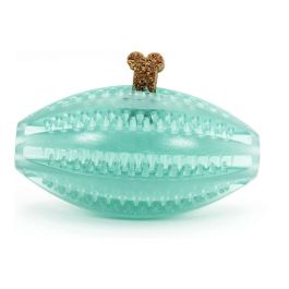 Gloria Pelota Dental Rugby TPR para Perros 9cm. Juguete Resistente Limpieza Dientes Anti Sarro Rellenable Premios Ansiedad Gloria Pelota Dental Rugby TPR para Perros 9cm. Juguete Resistente Limpieza Dientes Anti Sarro Rellenable Premios Ansiedad