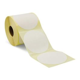 Capture Round label, Core 40mm, Diameter 100Ø, Roll diameter 127mm, Thermal transfer, Uncoated, No perforartion Compatible with Zebra GX430t, 800 labels per roll, 24 rolls per box. Precio: 503.49999942. SKU: B18QCC9CBQ