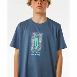 Camiseta de Manga Corta Infantil Rip Curl Lost Island Azul