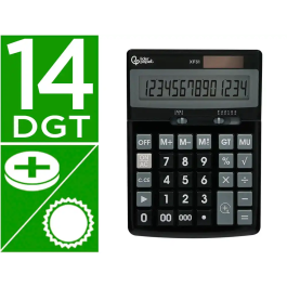 Liderpapel xf31 Calculadora Sobremesa 14 Dígitos Solar y Pilas Color Negro 170x122x35 mm Precio: 16.59000024. SKU: B1EL75LZ5Z