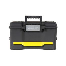 Stanley Caja de herramientas 48 cm, pestillo táctil Touchlatch para una mano, cajón profundo y bandeja, polipropileno Stanley Caja de herramientas 48 cm, pestillo táctil Touchlatch para una mano, cajón profundo y bandeja, polipropileno