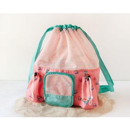 KioKids Bolsa de Playa Mochila Tortugas Rosas para Niños +0 Meses - 10L Transpirable y Anti-Arena con 3 Bolsillos Precio: 9.5000004. SKU: B1AQVX65VE