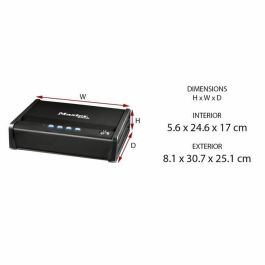 Master Lock Caja fuerte compacta de alta seguridad, apertura dual: código electrónico y llave, Acero 2.3 L