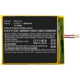 CoreParts Battery for Urovo, Unitech Barcode Scanner 14Wh Li-Polymer 3.8V 3650mAh Black for i6310, i6310B, i6310C, i6310i, i6310M7, EA500, EA502, EA506, EA508 Precio: 10.50000006. SKU: B186PD4L2G
