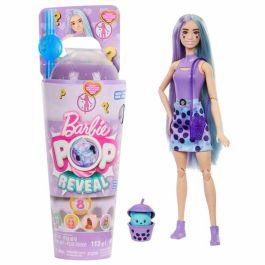 Barbie HTJ19 Muñeca Pop Reveal Bubble Tea Series Perfumada 8 Sorpresas Articulada con Slime, Cambio de Color y Accesorios +3 Años