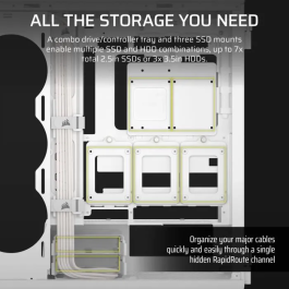 Corsair 5000T Midi Tower ATX Semitorre Cristal Blanca para Gaming y PC de Alto Rendimiento con RGB y Paneles de Vidrio Templado