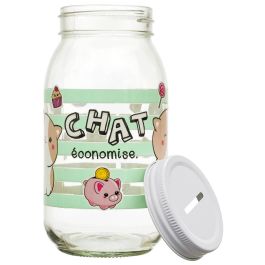 The Concept Factory Hucha Tarro de Vidrio Kawaii - Alcancía de Cristal Decorativa para Ahorrar Dinero, Diseño Coleccionable