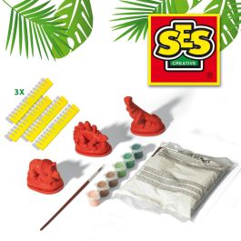 Ses Creative SES01406 Kit de Moldeo y Pintura de Dinosaurios