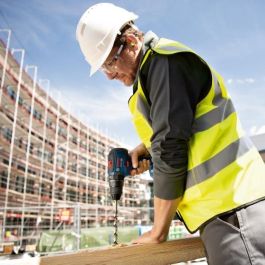 Bosch Professional BOS4059952596754 Kit 2 Herramientas: GDX 18V-200 Impacto + GSB 18V-55 Percutor, 2x4.0Ah, GAL 18V-40, L-Case