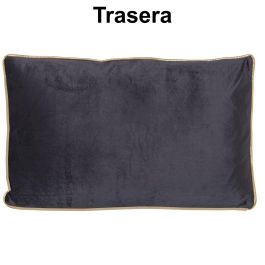 Cojín Alexandra House Living Gris Textil 50 x 30 cm