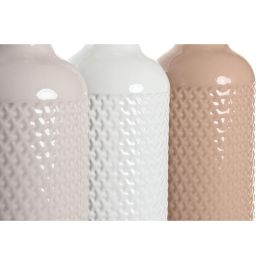 Jarrón DKD Home Decor Terracota Malva Rosa claro Dolomita 13 x 13 x 41 cm (3 Unidades) Jarrón DKD Home Decor Terracota Malva Rosa claro Dolomita 13 x 13 x 41 cm (3 Unidades)