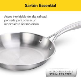 Sartén Castey E-S24 Gris Acero Inoxidable Ø 24 cm