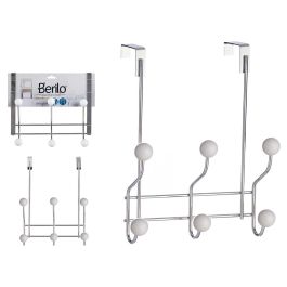 Percha para Puerta con 6 Ganchos - Blanco Berilo - 22.5x25x9 cm (24 Unidades) Precio: 108.49999941. SKU: S3609385