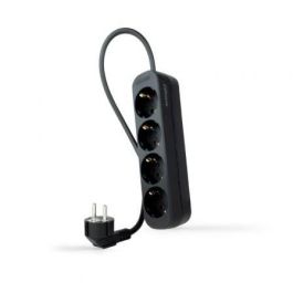 Nanocable 10.37.0004-NS-BK Regleta 4 Tomas de Corriente con Toma de Tierra, Protección Infantil, Cable 1.4m, Negra, 3680W Precio: 9.5900002. SKU: B18C732X2W