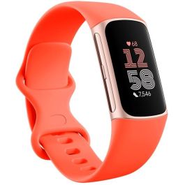 Fitbit Charge 6 Pulsera de Actividad AMOLED GPS NFC Sumergible Coral Seguimiento Frecuencia Cardiaca y Oxígeno en Sangre