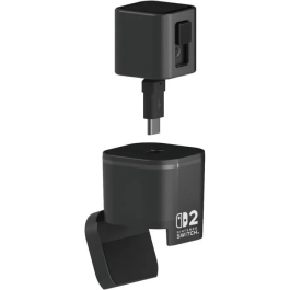 Hori Cámara de video USB para Nintendo Switch 2 con Brazo flexible y cubierta de lente - Negra