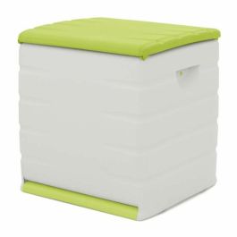 Plastiken Arcón Space Saver 190L Beige y Pistacho con Ruedas y Candado - 60x61x53cm