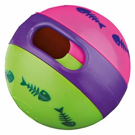Juguete Dispensador de Premios para Mascotas 2 en 1 Trixie Plástico Ø 6 cm