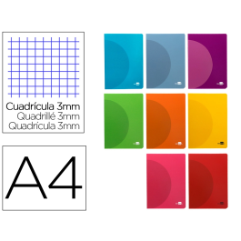 Liderpapel Libreta 360 Tapa Plástico A4 48 Hojas 90gr Cuadro 3mm Colores Surtidos Precio: 19.49999942. SKU: B1BCQSXR4K