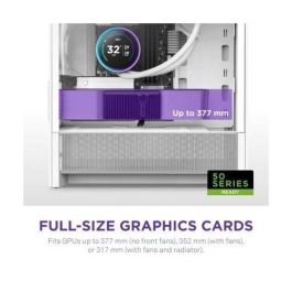 NZXT CC-H31FW-01 H9 H3 Flow Midi Tower PC Blanco, Cristal Templado y Ventana Lateral, compatible ATX/Micro-ATX/Mini-ITX