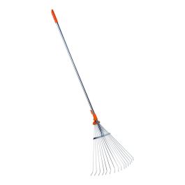 Stocker Rastrillo para follaje regulable con mango telescópico 1,28-1,6 m, 15 dientes flexibles, acero cromado Precio: 15.49999957. SKU: S7917895
